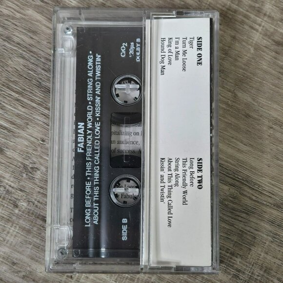 Fabian Forte Greatest Hits Signed Cassette Tape Vintage 1982 Collectible - Picture 2 of 10